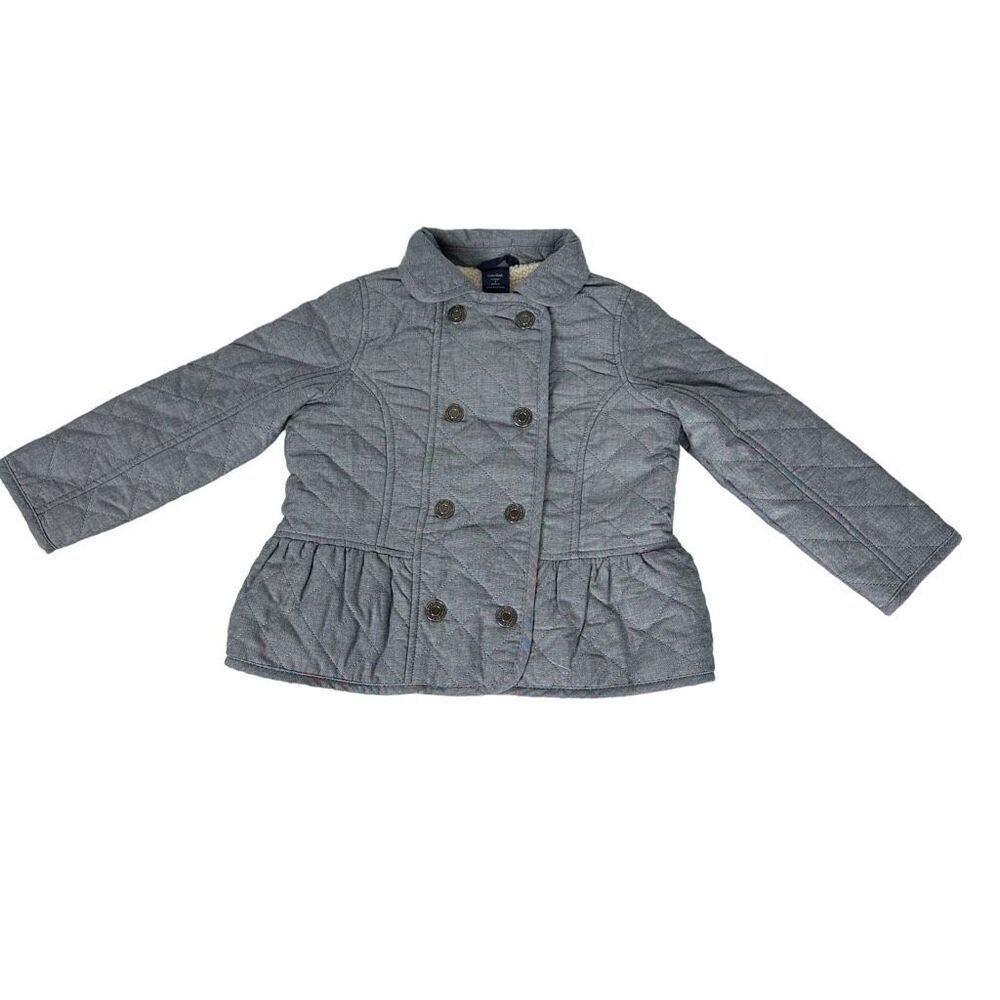 Gap Chambray Quilted Barn Jacket size 4T